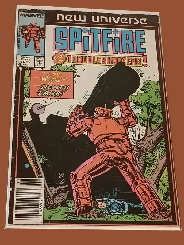 Spitfire and the Troubleshooters #2 (1986) – Marvel New Universe, Death Tank Battle!