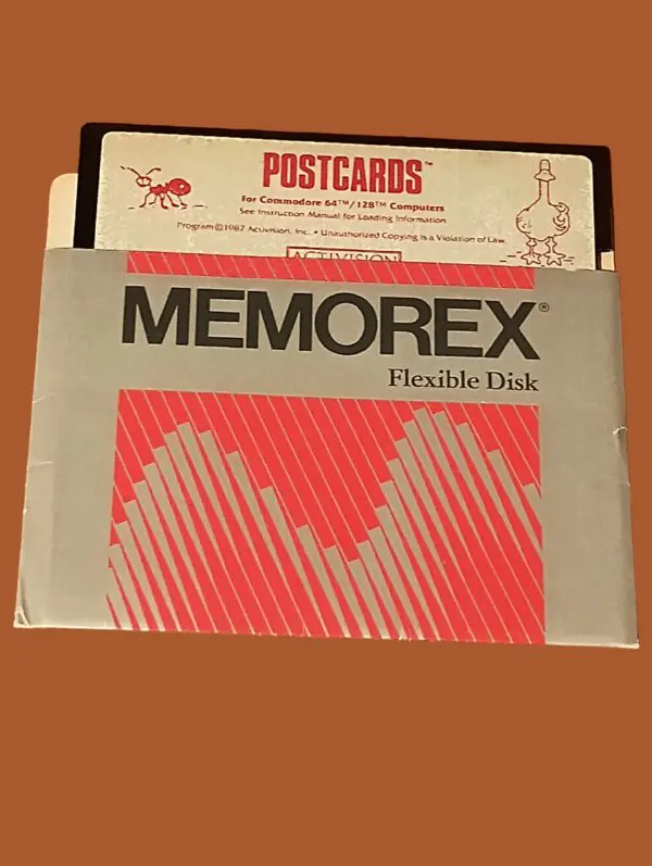 Postcards – Commodore 64 / 128 (1987, Activision) – 5.25" Floppy Disk