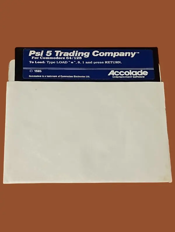 Psi 5 Trading Company – Commodore 64/128 – 5.25" Floppy Disk by Accolade (1985)