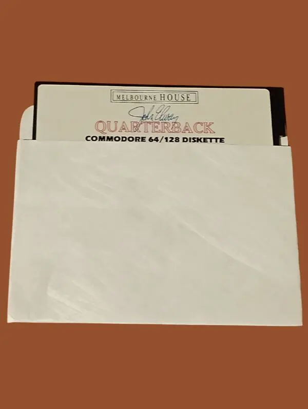 John Elway's Quarterback – Commodore 64/128 – 5.25" Floppy Disk – Melbourne House