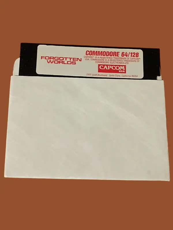 Forgotten Worlds – Commodore 64/128 – 5.25" Floppy Disk – Capcom USA