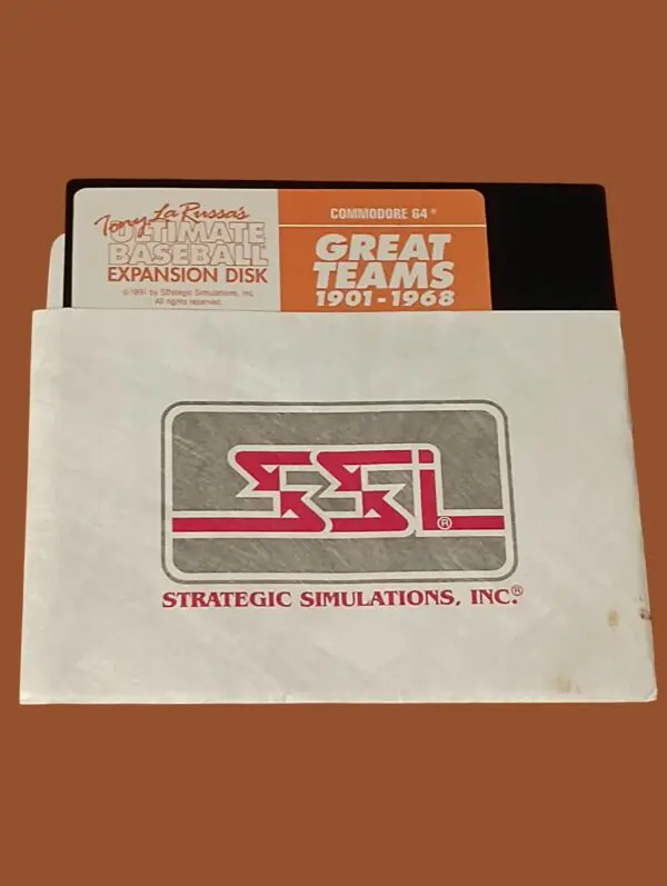 Tony La Russa’s Ultimate Baseball – Great Teams 1901–1968 Expansion Disk – Commodore 64 – SSI (1991)