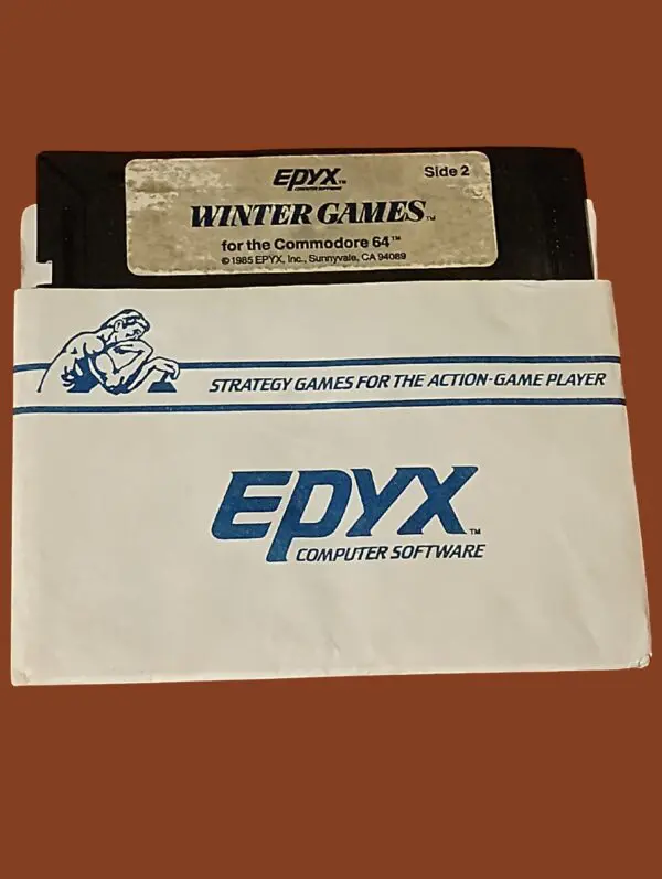 Winter Games – Commodore 64 – Epyx (1985) – 5.25" Floppy Disk