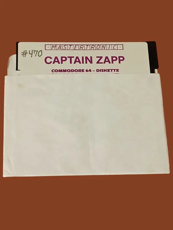 Captain Zapp – Commodore 64 – 5.25" Floppy Disk – Mastertronic