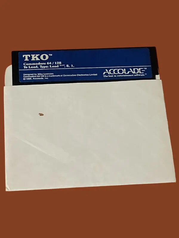 TKO – Commodore 64/128 – 5.25" Floppy Disk – Accolade (1988)
