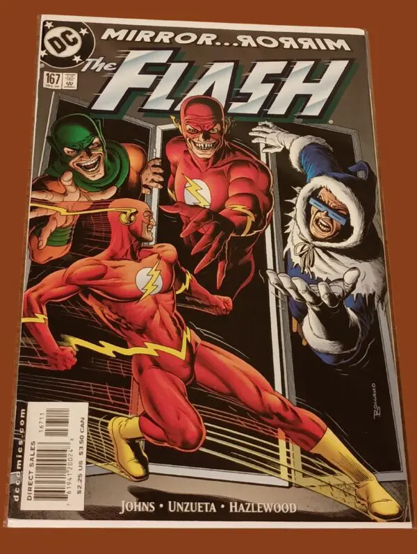 The Flash #167 (2001) – “Mirror…Rorrim” Featuring Captain Cold, Mirror Master & Reverse-Flash