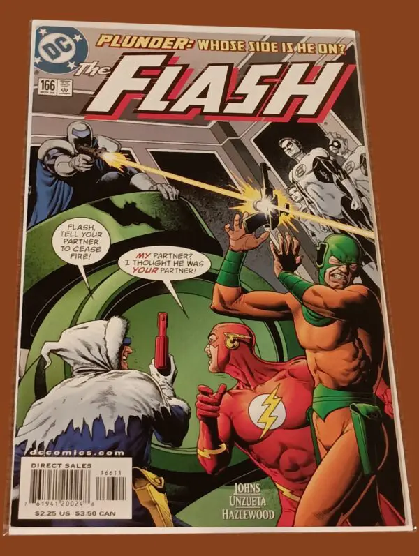 The Flash #166 (2001) – “Plunder: Whose Side Is He On?” Featuring Captain Cold & Mirror Master – DC Comics