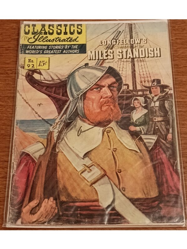 Embark on a Pilgrim-Era Romance—Classics Illustrated #92: Longfellow’s Miles Standish!