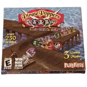 Pirate Poppers PC/Mac CD-ROM Game – Over 230 Levels of Cannon-Firing Puzzle Fun!