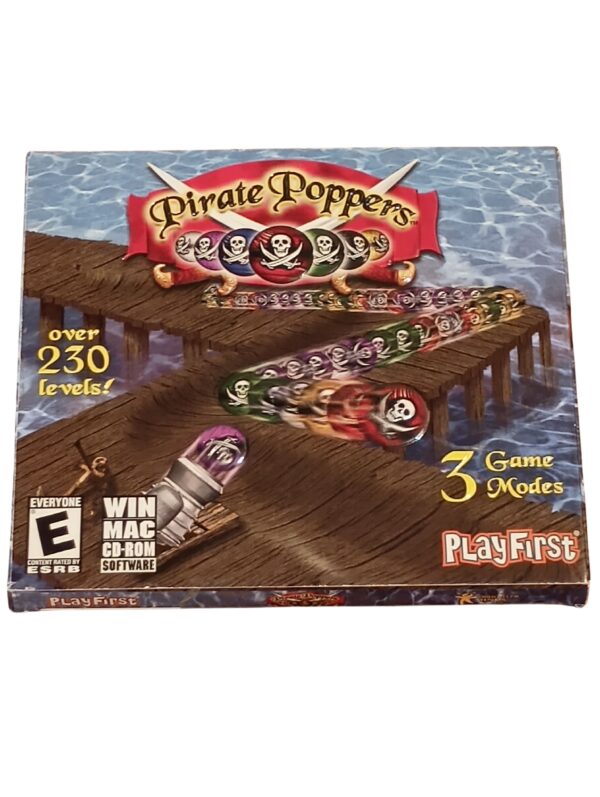 Pirate Poppers PC/Mac CD-ROM Game – Over 230 Levels of Cannon-Firing Puzzle Fun!