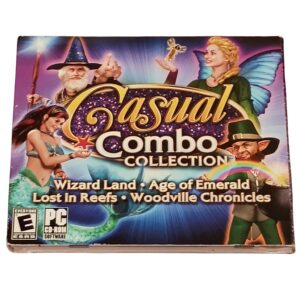 Casual Combo Collection (PC CD-ROM) – 4 Fantasy Games in One Magical Set!