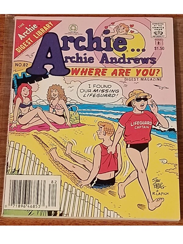 Archie Andrews “Where Are You?” No. 82 – 128-Page Beach Adventure Digest (Archie Digest Library)