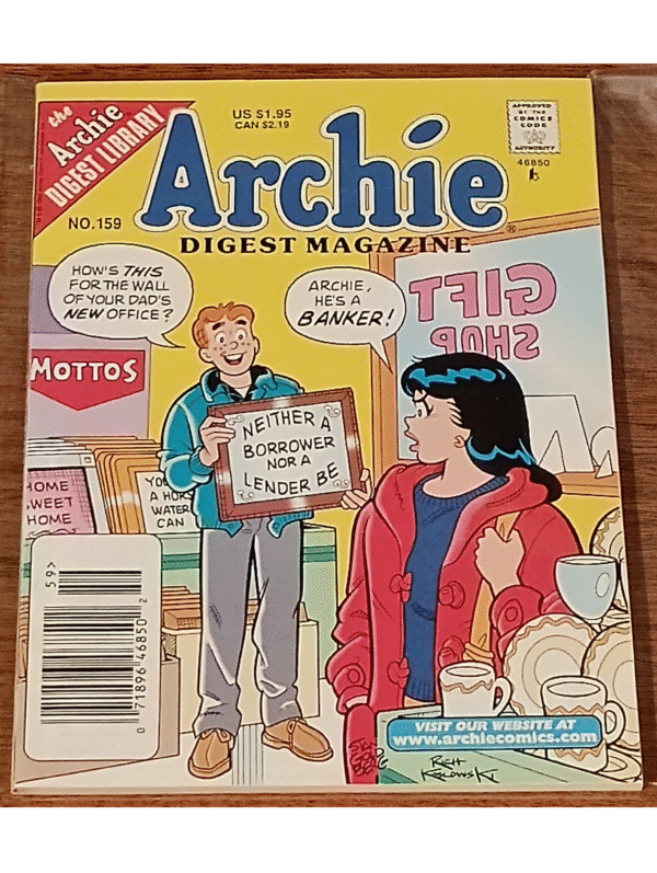 Archie Digest Magazine No. 159 – Classic Comic Digest with Archie & Veronica Humor (1990s Edition)