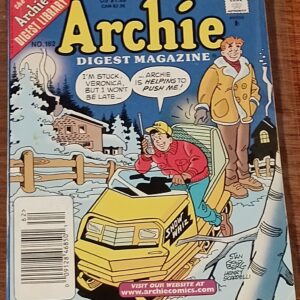 Archie Digest Magazine No. 162 – 128-Page Winter Comic with Archie & Jughead Snowmobile Gag