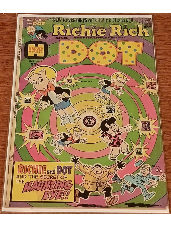 Richie Rich and Dot #1 – The Secret of the Haunting Eye – Harvey Comics, October 1974
