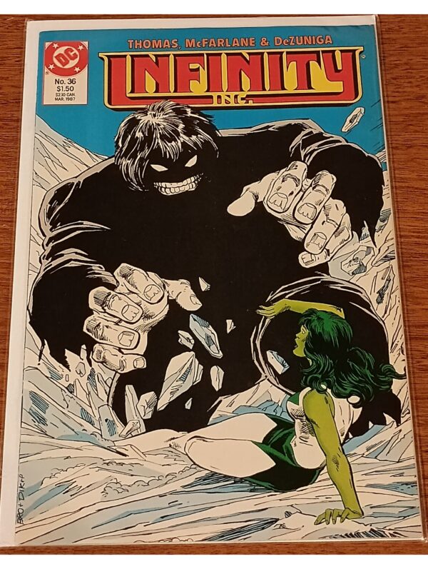 Infinity Inc. #36 (1987, DC Comics) – Jade Faces a Monstrous Threat!