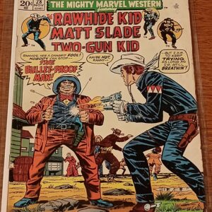 The Mighty Marvel Western #28 (1974, Marvel Comics) – Featuring Rawhide Kid, Matt Slade, and Two-Gun Kid!