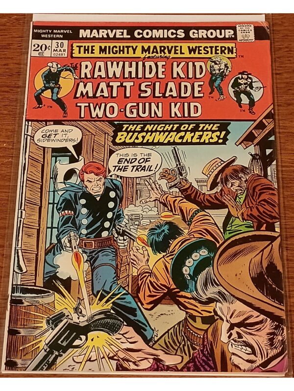 The Mighty Marvel Western #30 (1975, Marvel Comics) – The Night of the Bushwhackers!
