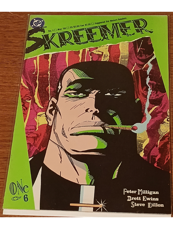 Skreemer #1 (1989, DC Comics) – Dystopian Crime Saga Begins! | Peter Milligan, Brett Ewins & Steve Dillon
