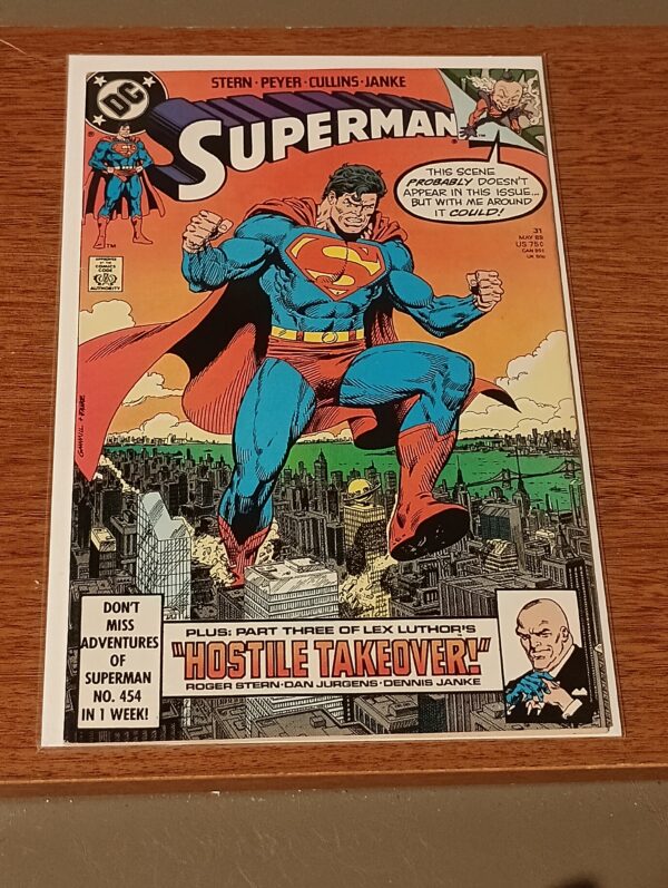 Superman #31 (1989) – DC Comics – Lex Luthor’s "Hostile Takeover" Part Three
