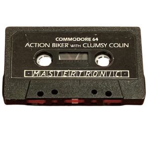 Action Biker with Clumsy Colin (Commodore 64 Cassette) – Mastertronic Classic