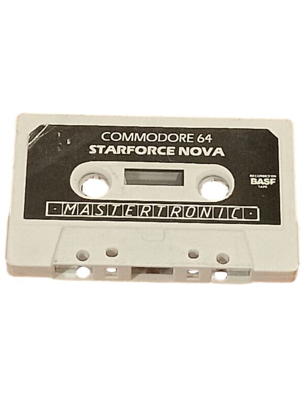 Starforce Nova (Commodore 64 Cassette) – Classic 8-Bit Sci-Fi Shooter by Mastertronic