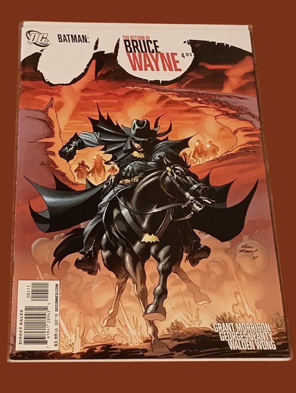 Batman: The Return of Bruce Wayne #4 (2010) – Grant Morrison | DC Comics | "Dark Rider" Western Cover