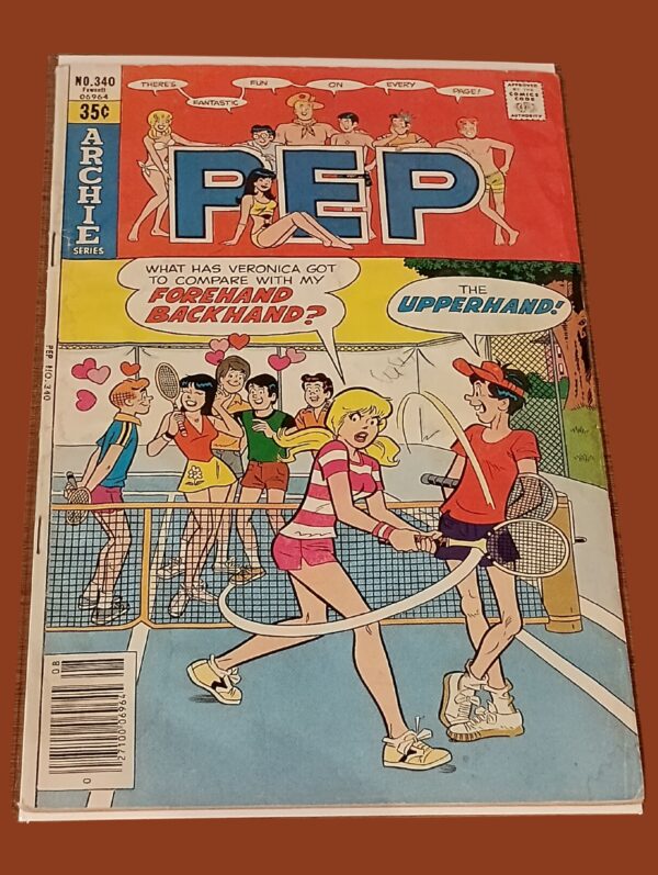 Pep #340 (1979, Archie Comics) – Tennis Match Showdown with Betty & Veronica!
