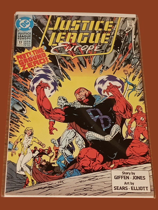 Justice League Europe #17 (1990, DC Comics) – “Party Time to Ground Zero!”