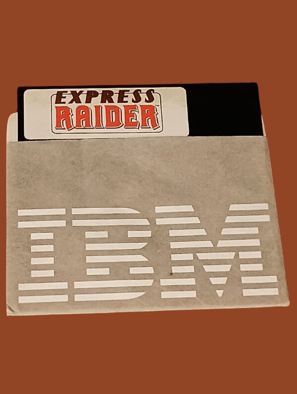 Express Raider – IBM PC 5.25" Floppy Disk | Classic Western Arcade Game (Tested & Working)
