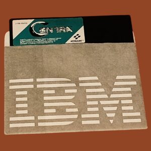 Contra – IBM PC 5.25" Floppy Disk | Konami Classic Run-and-Gun (Tested & Working)