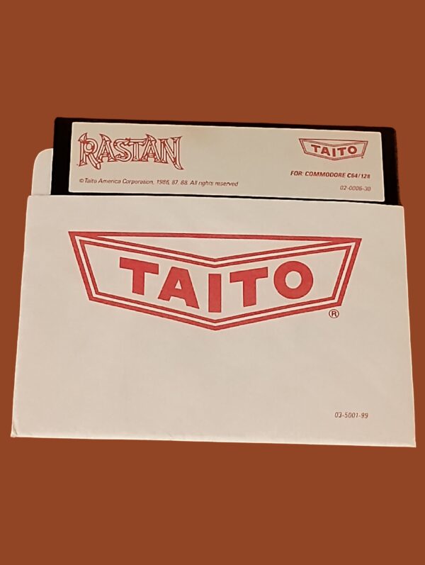 Rastan – Commodore 64/128 Floppy Disk | Taito Sword & Sorcery Arcade Classic