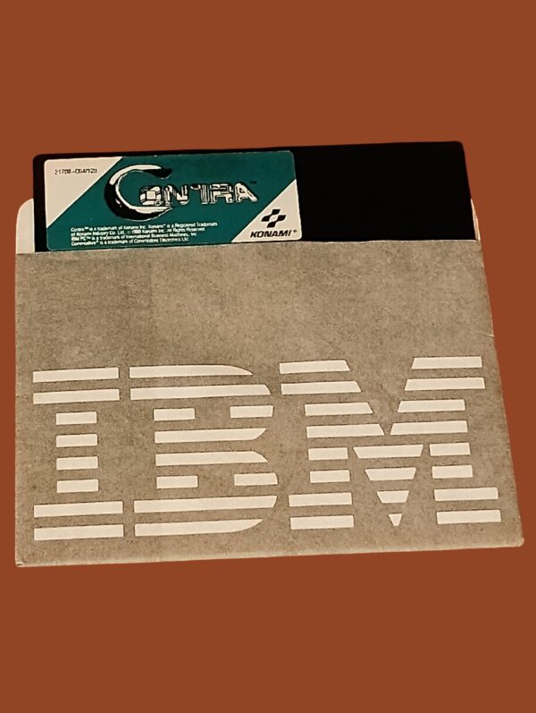 Contra – IBM PC 5.25" Floppy Disk | Konami Classic Run-and-Gun (Tested & Working)