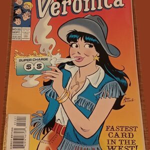 Veronica #55 (1998) Archie Comics – Fastest Card in the West!