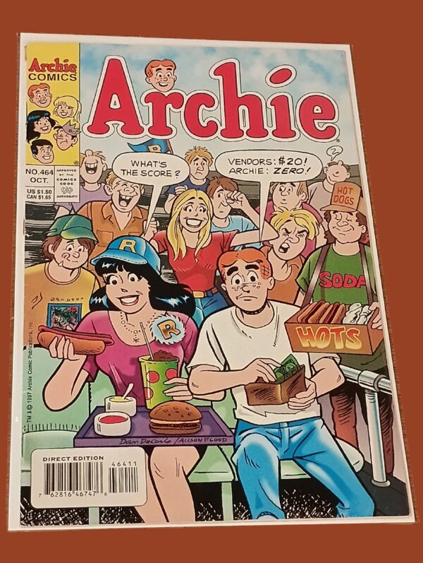 Archie #464 (1997) – Stadium Snacks & Classic Comic Chaos!