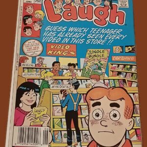 Laugh #7 (June, Archie Comics) – Dan DeCarlo Cover, Archie at the Video Store!