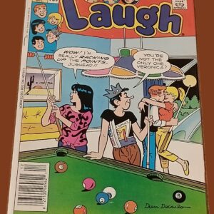 Laugh #398 (December, Archie Comics) – Dan DeCarlo Cover, Billiards Gag with Jughead & Veronica!