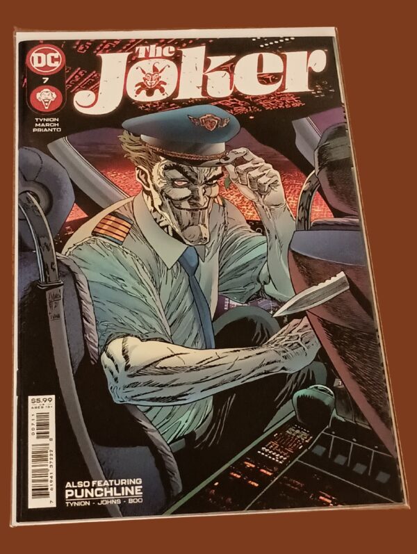 The Joker #7 (DC Comics) – Creepy Pilot Cover, Tynion Storyline, Featuring Punchline!