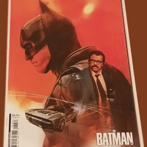 Justice League #74 – DC “The Batman” Movie Variant Cover (Jim Gordon & Batmobile)