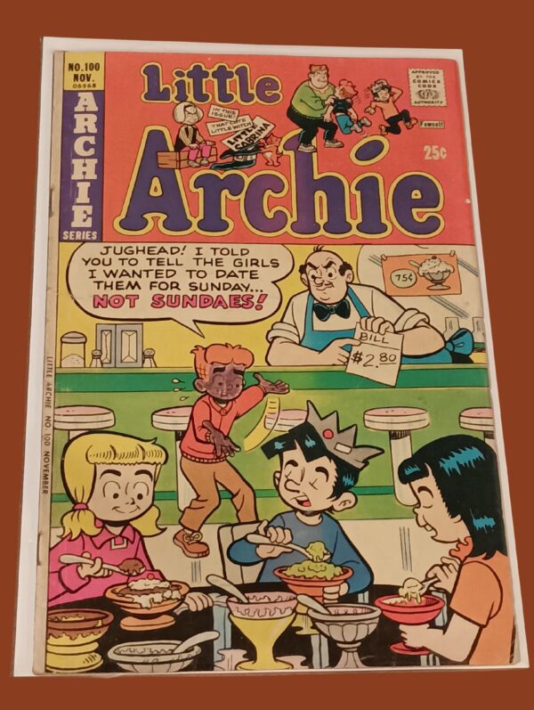Little Archie #100 (November, 1969) – Classic Sundae Shop Comedy!