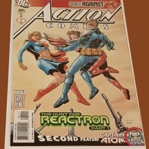 Action Comics #881 (2009) – World Against Superman: The Hunt for Reactron Begins!