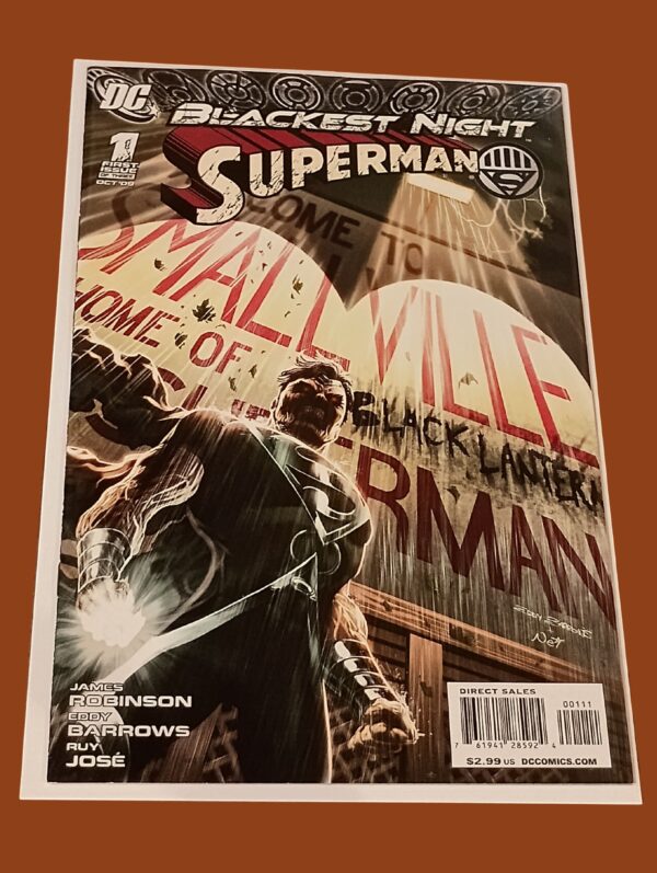 Blackest Night: Superman #1 (of 3) – DC Comics (2009) | First Appearance of Black Lantern Superman