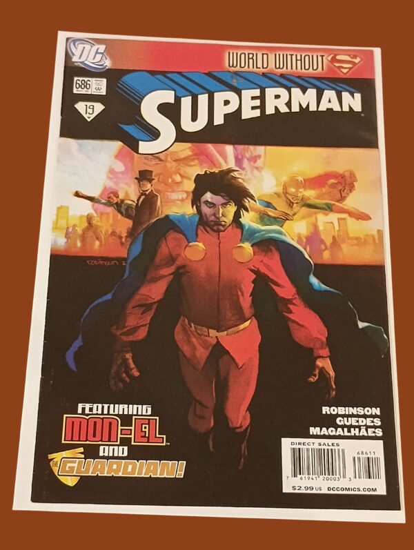 Superman #686 – World Without Superman | Featuring Mon-El & The Guardian (2009)