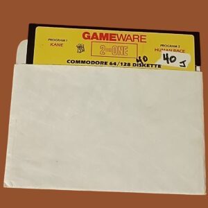 Gameware 2-on-1 – Kane & Human Race – Commodore 64/128 Floppy Disk