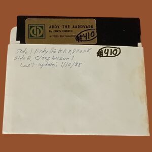 Ardy the Aardvark – Commodore 64 – 5.25" Floppy Disk by Datamost (1983)