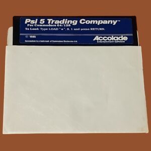 Psi 5 Trading Company – Commodore 64/128 – 5.25" Floppy Disk by Accolade (1985)
