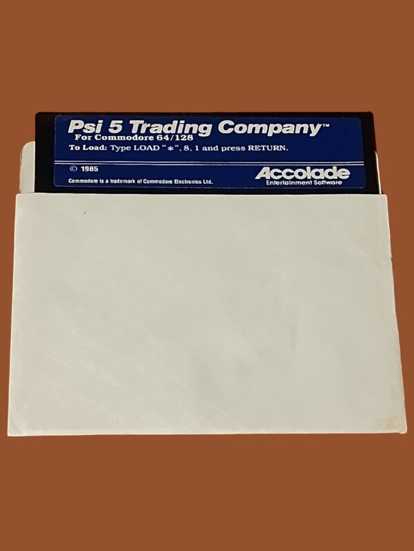 Psi 5 Trading Company – Commodore 64/128 – 5.25" Floppy Disk by Accolade (1985)