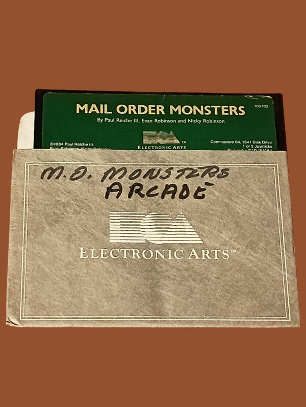 Mail Order Monsters – Commodore 64 – 5.25" Floppy Disk – Electronic Arts (1984)