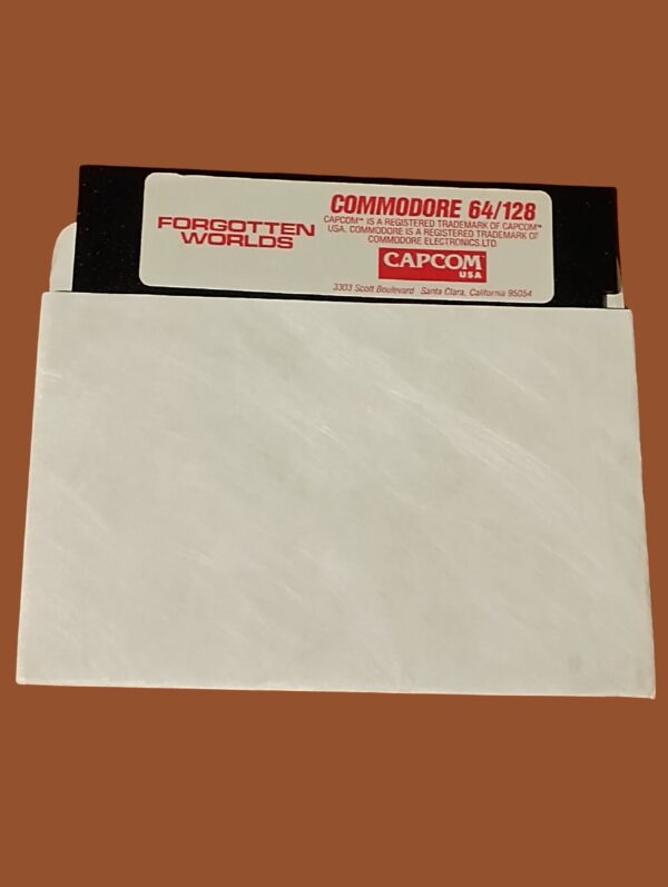 Forgotten Worlds – Commodore 64/128 – 5.25" Floppy Disk – Capcom USA