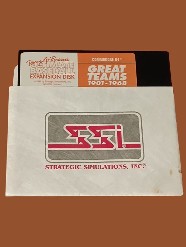 Tony La Russa’s Ultimate Baseball – Great Teams 1901–1968 Expansion Disk – Commodore 64 – SSI (1991)